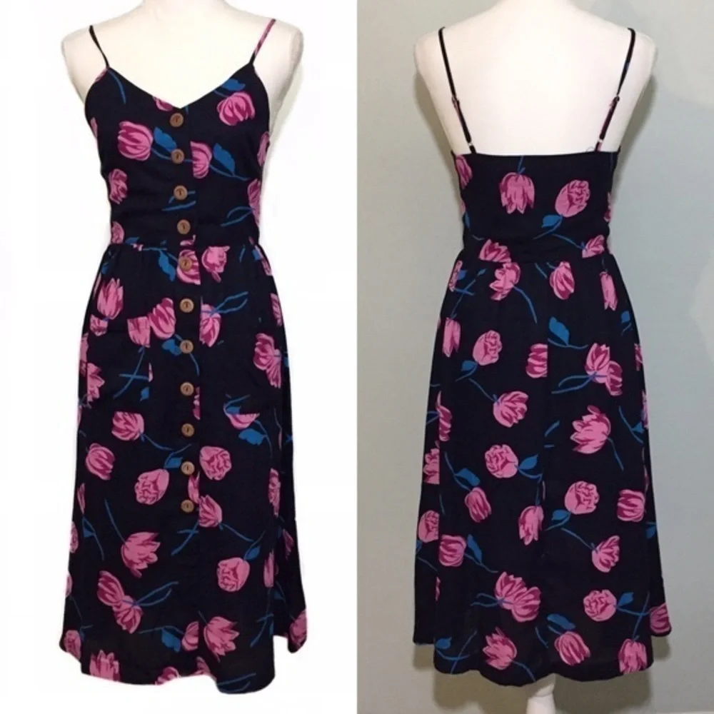 ModCloth x Jessy B ModCloth Alfresco Glow Tulip Button Dress